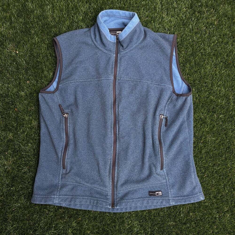 Vintage 2003 REI Women’s Full Zip Gorpcore Fleece Vest Blue